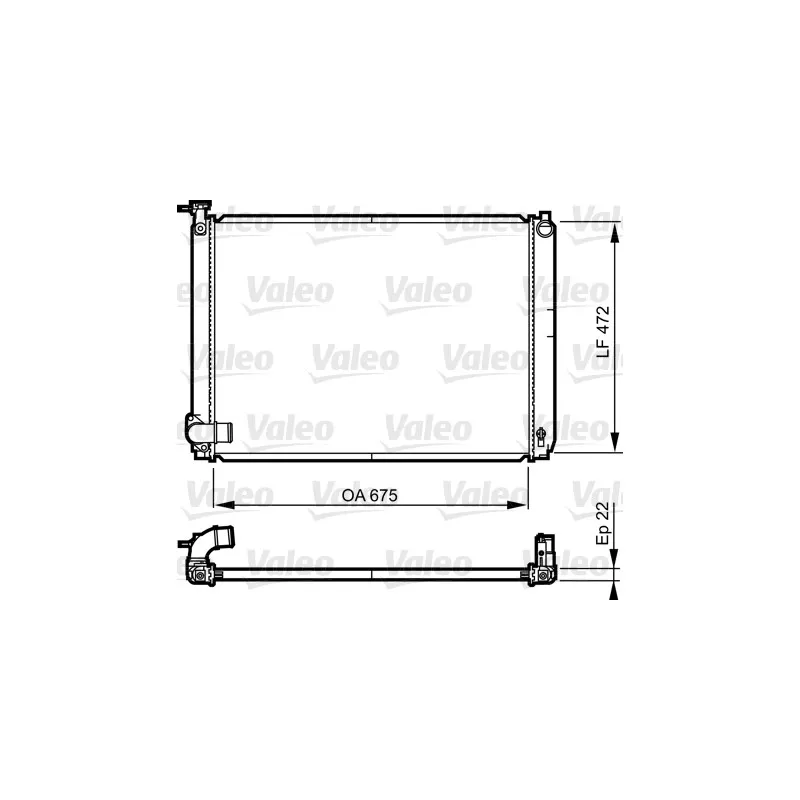 Radiateur, refroidissement du moteur VALEO 735571