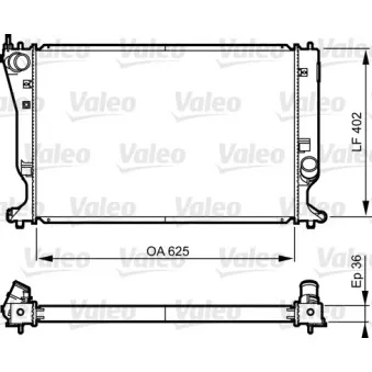 Radiateur, refroidissement du moteur VALEO 735572
