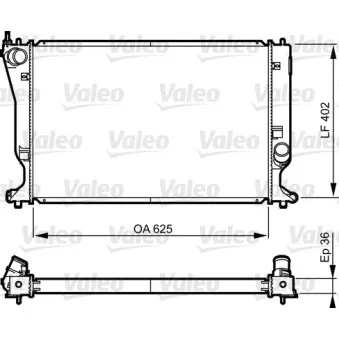 Radiateur, refroidissement du moteur VALEO 735573