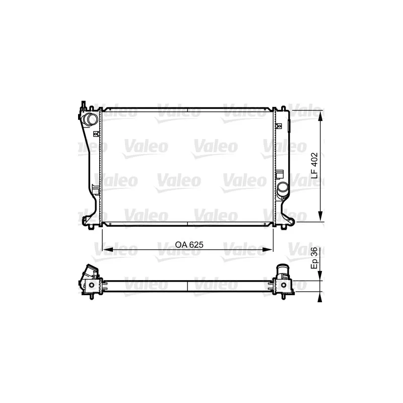 Radiateur, refroidissement du moteur VALEO 735573