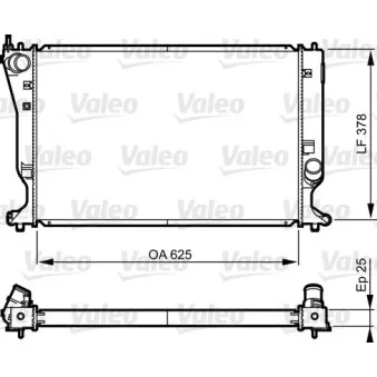 Radiateur, refroidissement du moteur VALEO 735574