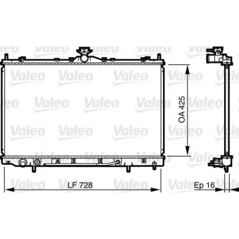 Radiateur, refroidissement du moteur VALEO 735576