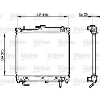 Radiateur, refroidissement du moteur VALEO 735578