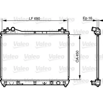 Radiateur, refroidissement du moteur VALEO 735580