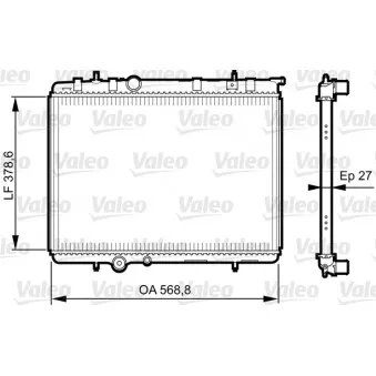 Radiateur, refroidissement du moteur VALEO 735598