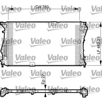 Radiateur, refroidissement du moteur VALEO 735599