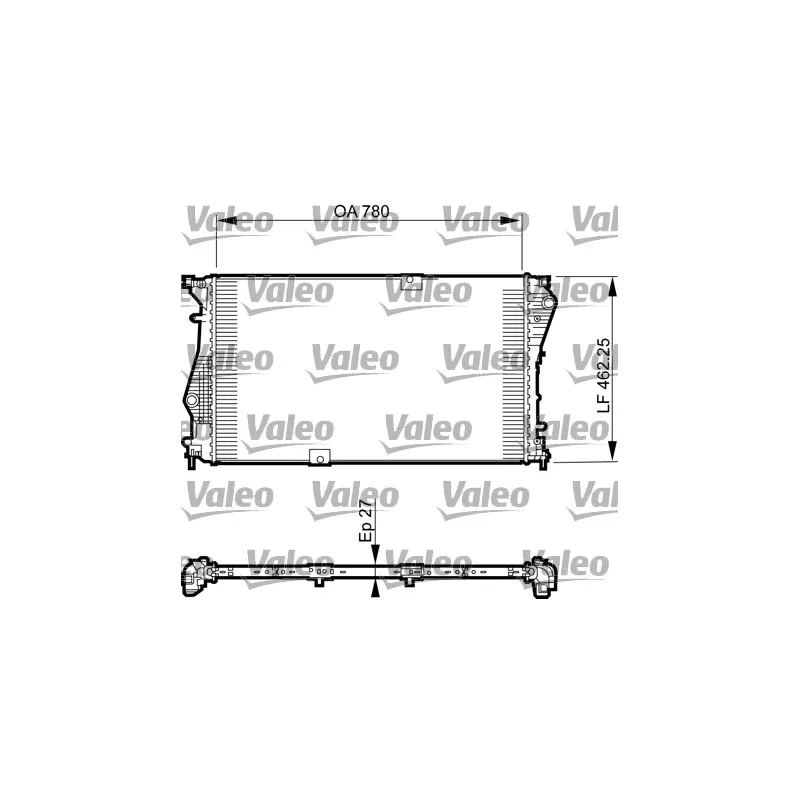Radiateur, refroidissement du moteur VALEO 735599