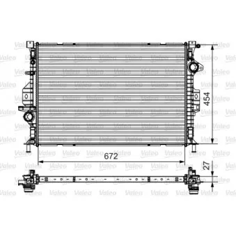 Radiateur, refroidissement du moteur VALEO 735601