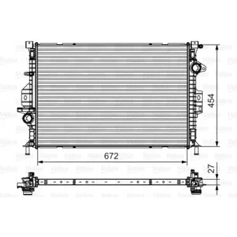 Radiateur, refroidissement du moteur VALEO 735602