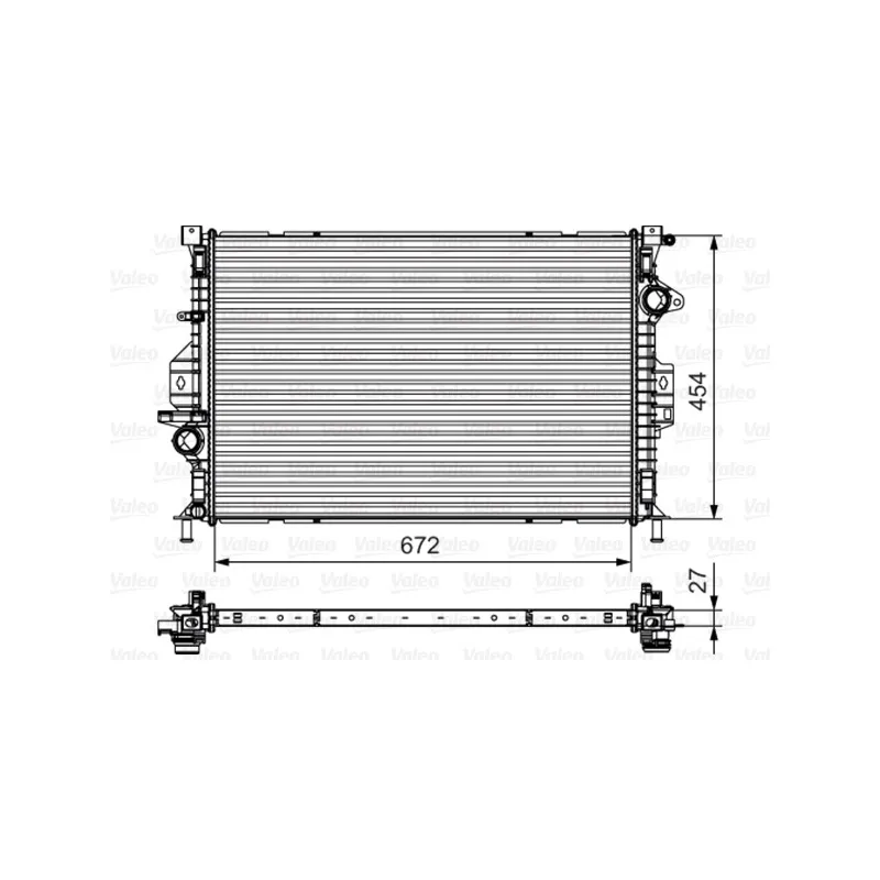 Radiateur, refroidissement du moteur VALEO 735602