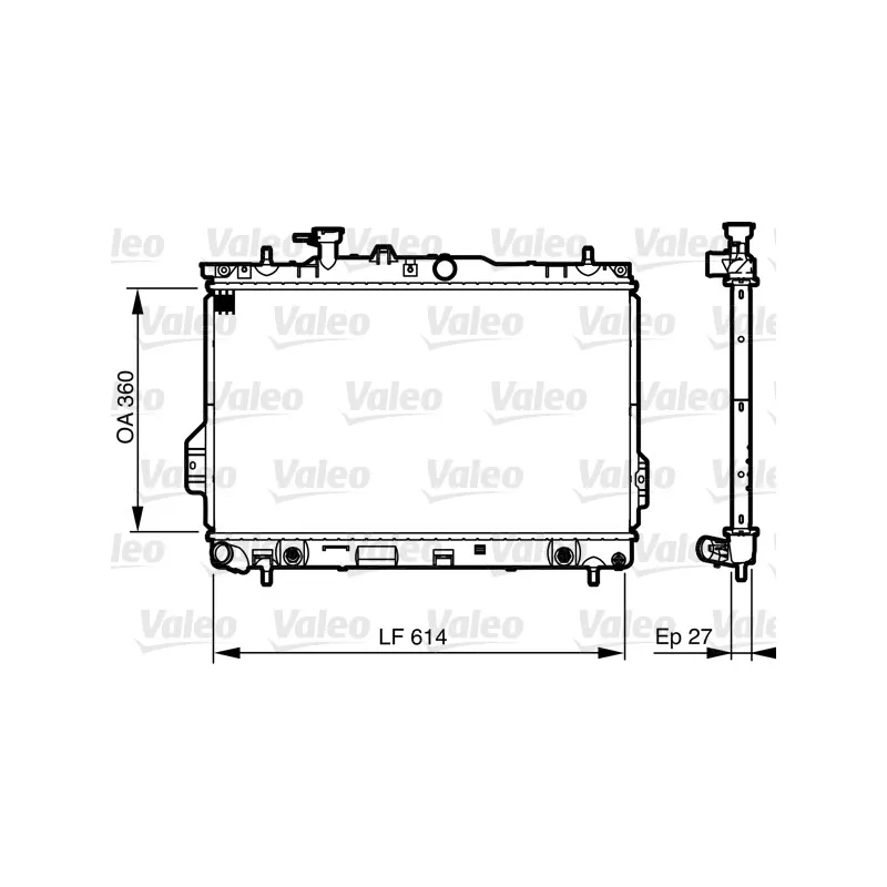 Radiateur, refroidissement du moteur VALEO 735606