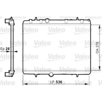 Radiateur, refroidissement du moteur VALEO 735608