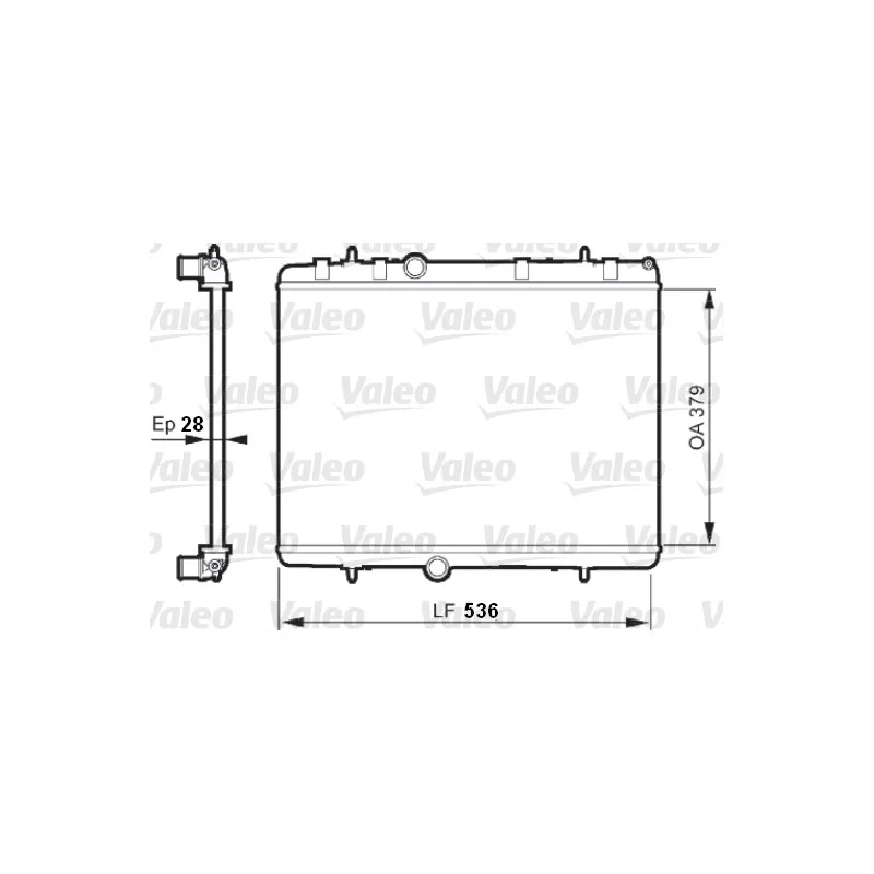 Radiateur, refroidissement du moteur VALEO 735608