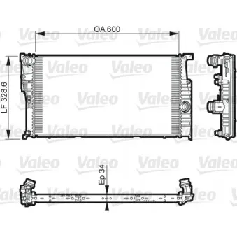 Radiateur, refroidissement du moteur VALEO