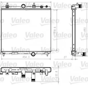 Radiateur, refroidissement du moteur VALEO 735618