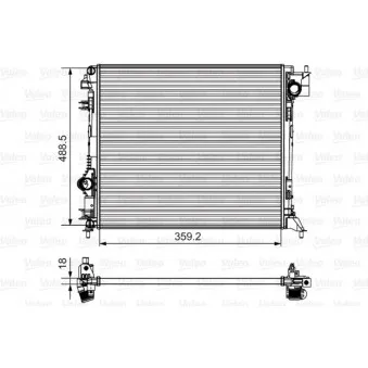 Radiateur, refroidissement du moteur VALEO 735624