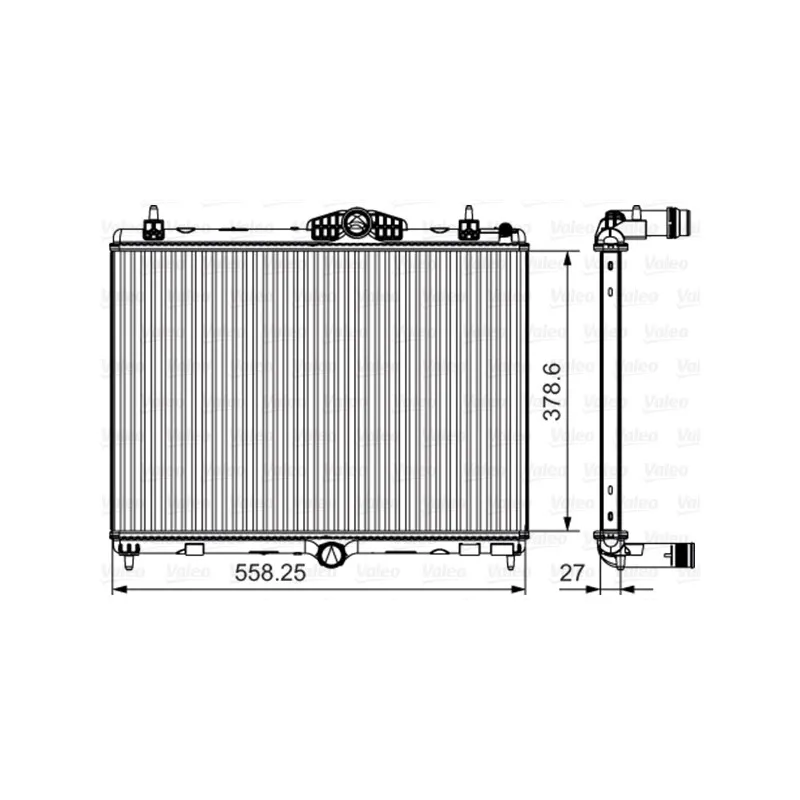 Radiateur, refroidissement du moteur VALEO 735631