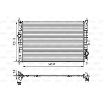 Radiateur, refroidissement du moteur VALEO 735632