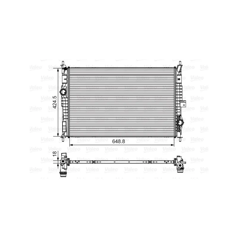 Radiateur, refroidissement du moteur VALEO 735632