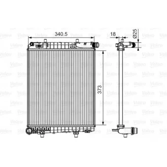 Radiateur, refroidissement du moteur VALEO 735633