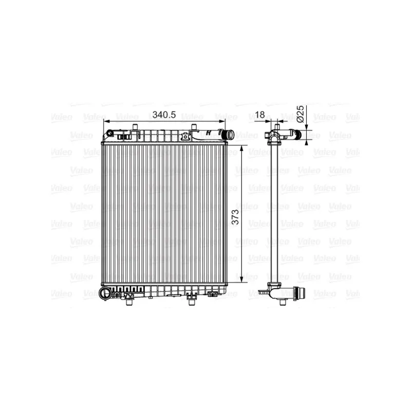 Radiateur, refroidissement du moteur VALEO 735633