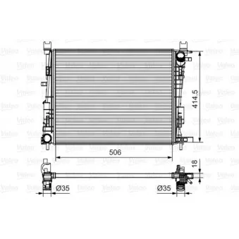 Radiateur, refroidissement du moteur VALEO 735634