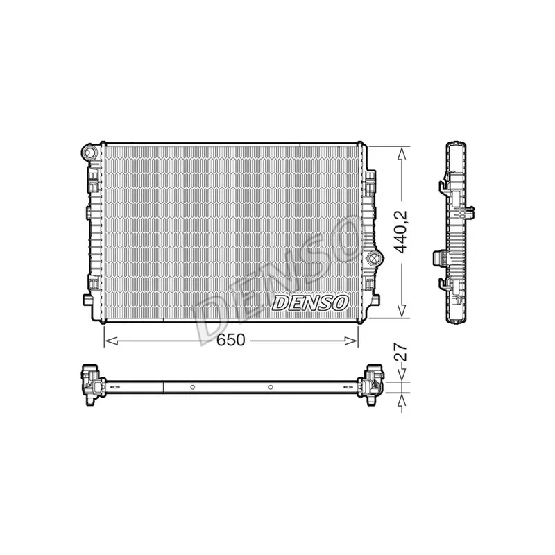 Radiateur, refroidissement du moteur DENSO DRM02046