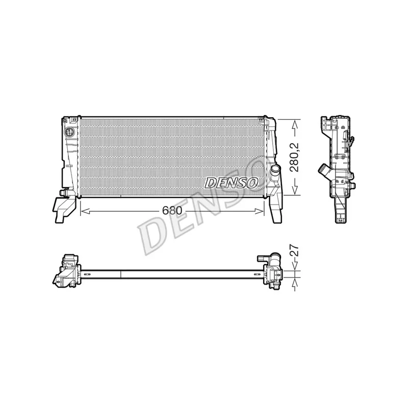 Radiateur, refroidissement du moteur DENSO DRM05074