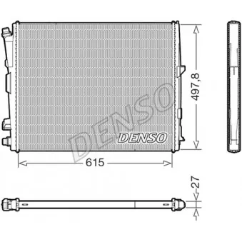 Radiateur, refroidissement du moteur DENSO DRM05123