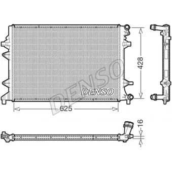 Radiateur, refroidissement du moteur DENSO DRM32054