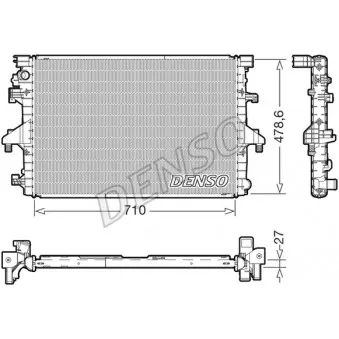 Radiateur, refroidissement du moteur DENSO DRM32055