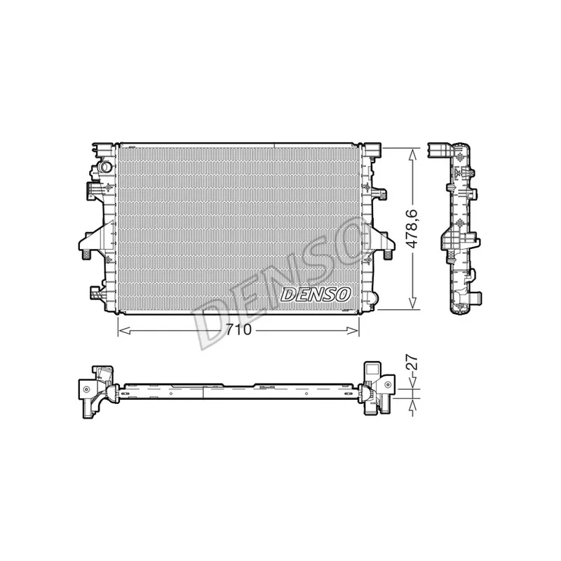 Radiateur, refroidissement du moteur DENSO DRM32055
