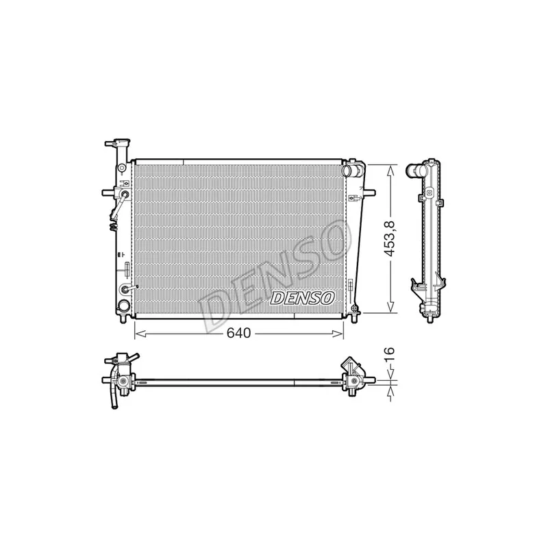 Radiateur, refroidissement du moteur DENSO DRM41029