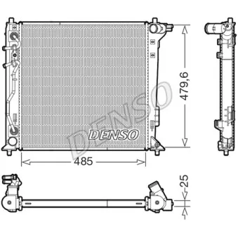 Radiateur, refroidissement du moteur DENSO DRM41030