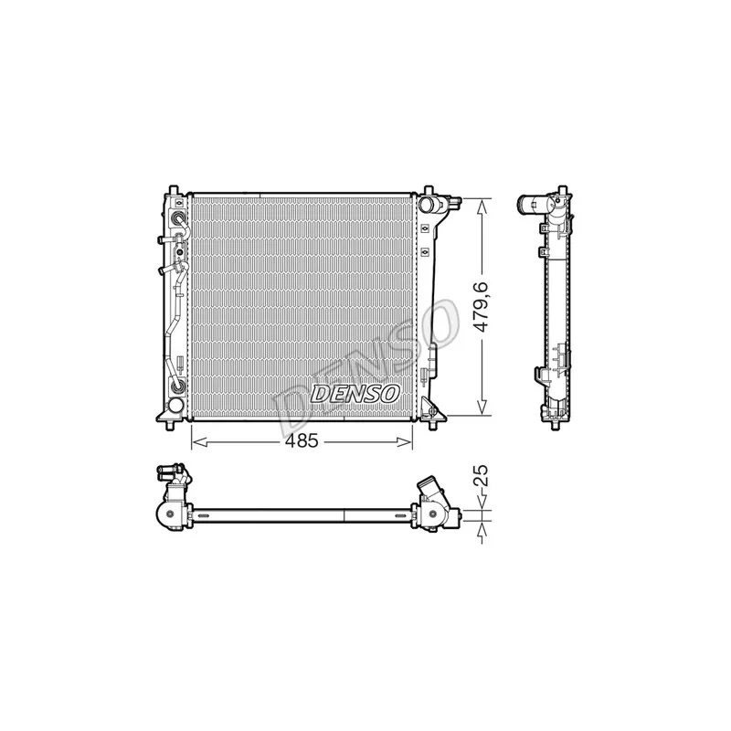 Radiateur, refroidissement du moteur DENSO DRM41030