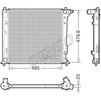 Radiateur, refroidissement du moteur DENSO DRM41031
