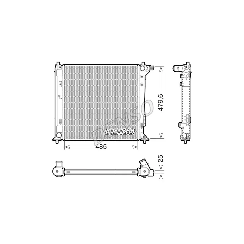 Radiateur, refroidissement du moteur DENSO DRM41031