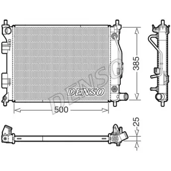 Radiateur, refroidissement du moteur DENSO DRM41033