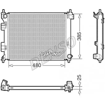 Radiateur, refroidissement du moteur DENSO DRM41034
