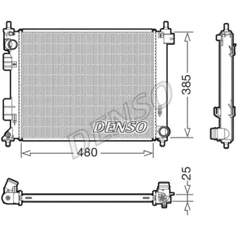 Radiateur, refroidissement du moteur DENSO DRM41035