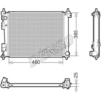Radiateur, refroidissement du moteur DENSO DRM43011