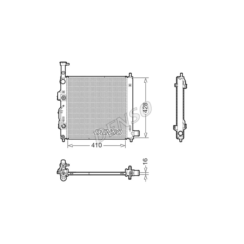Radiateur, refroidissement du moteur DENSO DRM43015