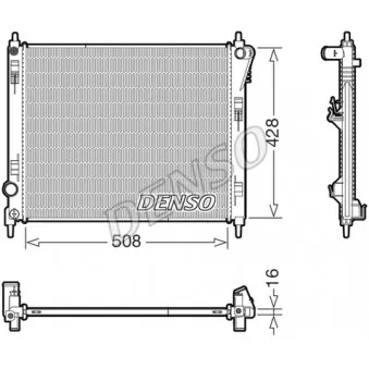 Radiateur, refroidissement du moteur DENSO DRM46075