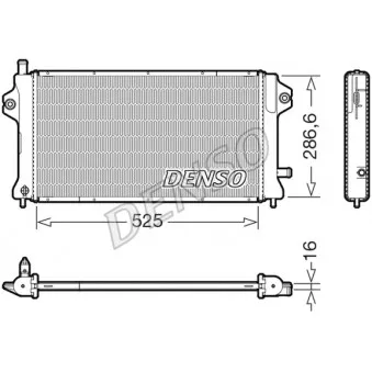 Radiateur, refroidissement du moteur DENSO DRM46077