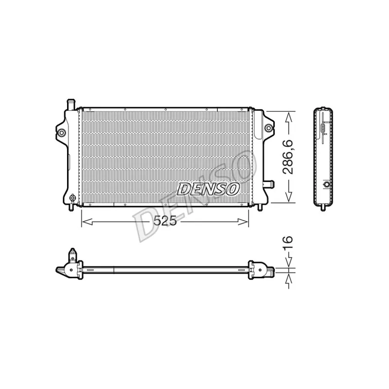 Radiateur, refroidissement du moteur DENSO DRM46077