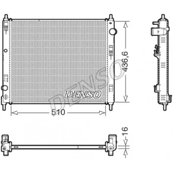 Radiateur, refroidissement du moteur DENSO
