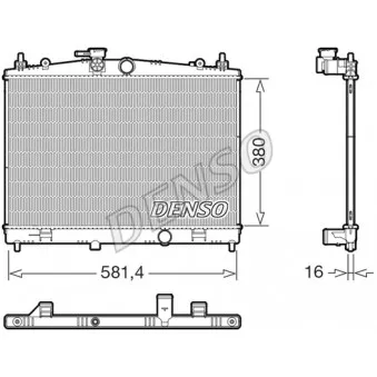 Radiateur, refroidissement du moteur DENSO DRM46079