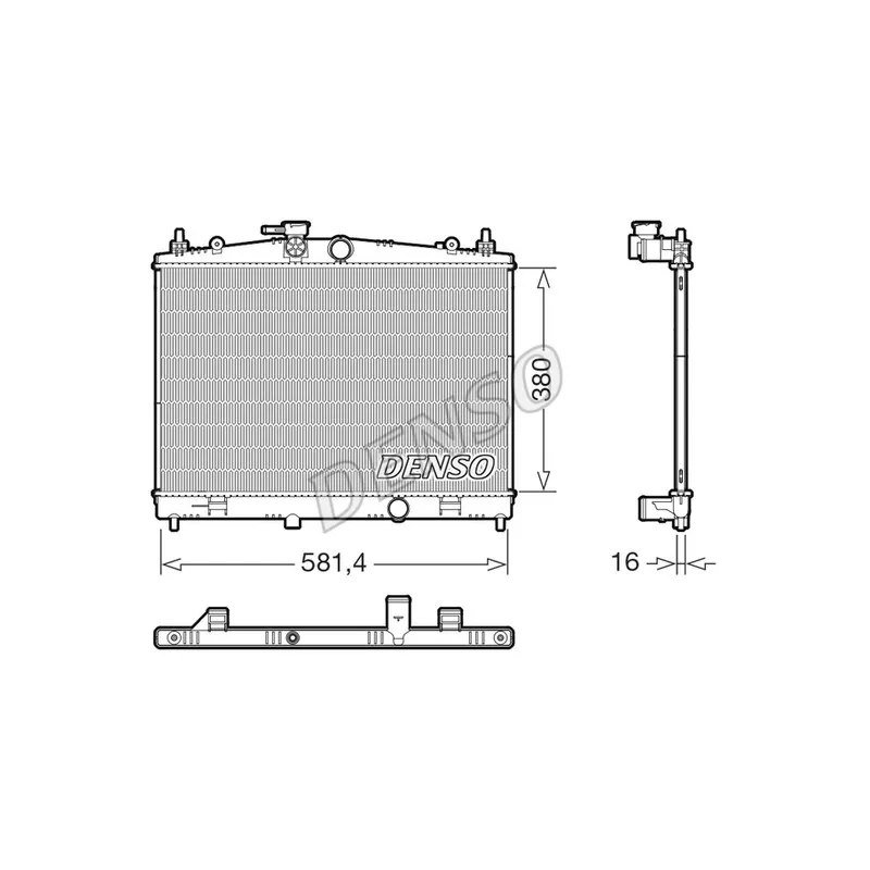 Radiateur, refroidissement du moteur DENSO DRM46079