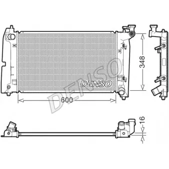 Radiateur, refroidissement du moteur DENSO DRM50142