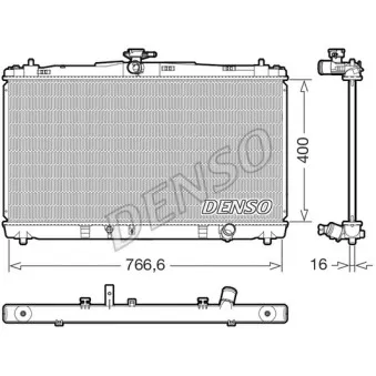 Radiateur, refroidissement du moteur DENSO DRM50144